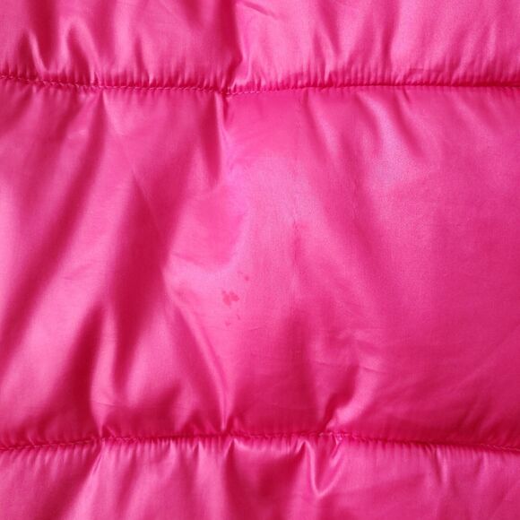 JUSTICE Girls Hot Pink Winter Hooded Puffer Jacket 12 14 Bubblegum Warm Cozy - Picture 10 of 14